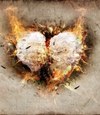 Burning Paper Heart